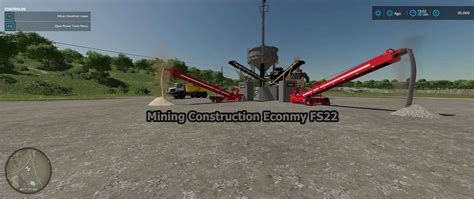 Mining Construction Economy V4.0.0 LS22 Mod / LS25 Mods