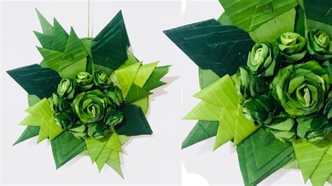 Beautiful decoration with Banana leaves | DIY Art and craft - YouTube