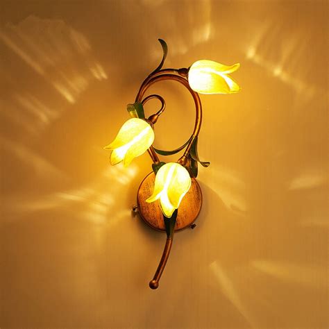 Modern Flower Led Wall Light For Bedroom Beside Room Bedroom Lamps LED Sconce Bathroom Wall Lamp ...