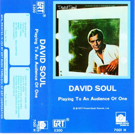 David Soul ‎– Playing To An Audience Of One (Cassette) - Walmart.com