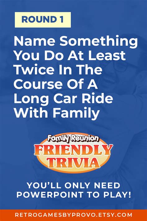 Family Reunion Friendly Trivia Game Customizable Powerpoint - Etsy | Trivia, Trivia games ...