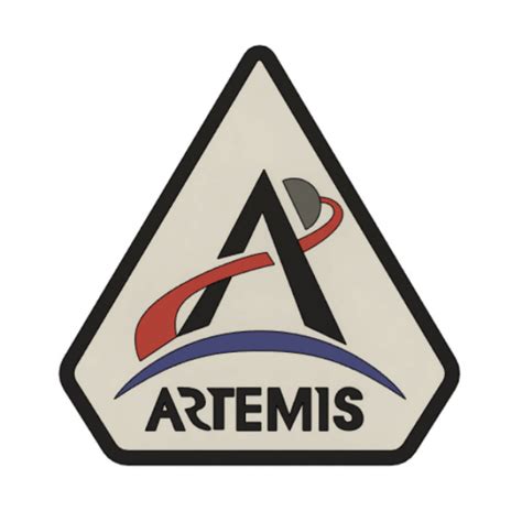 3D Printable Artemis Mission Patch by Zack Clarke