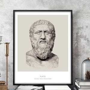 Portrait of Plato Philosophy Wall Art Plato Bust Photo Plato Art Print ...