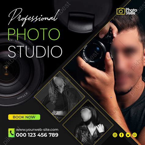 Photography Photo Studio Social Media Post Banner Or Instagram Post Template Design | PSD Free ...