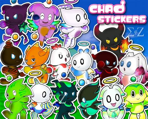 Sonic Adventure 2 Battle Chao Stickers Dark Hero Neutral Type Fly Swim Run Power Normal Element ...