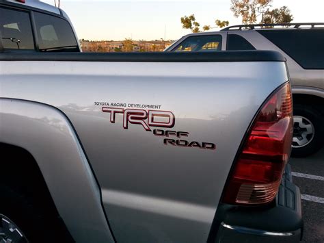 Just A Car Guy: Ever noticed the variety of Tacoma TRD stickers?