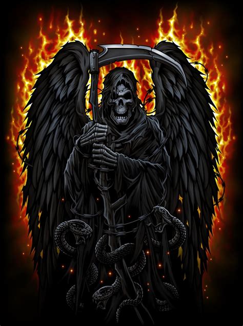 Grim Reaper by Adrian Balderrama | Grim reaper art, Skull artwork ...