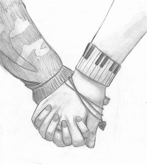 Couple Holding Hands Art | Drawing Skill