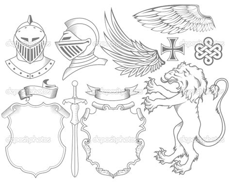 Knight Coat of Arms Art. | Heraldry, Coat of arms, Arm art