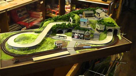 80X40cm N scale layout with bus and train PART 2 - YouTube