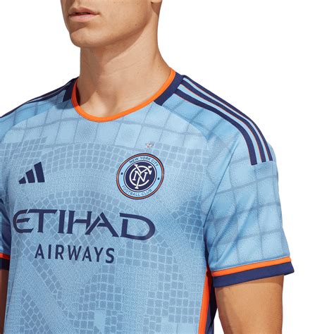 adidas New York City FC 2023-23 Men's Home Authentic Match Jersey ...