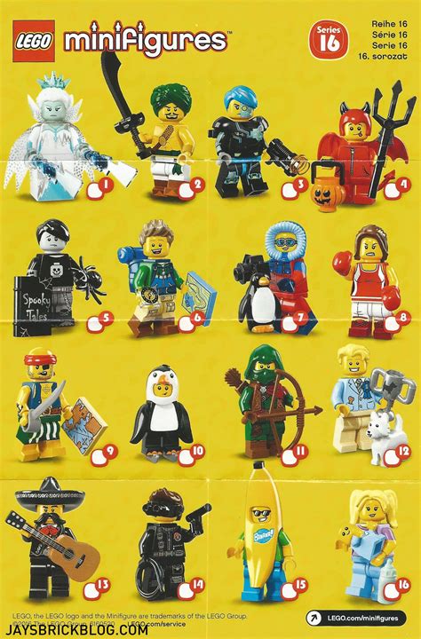 lego-minifigures-series-16-checklist in 2022 | Lego minifigures, Mini figures, Lego