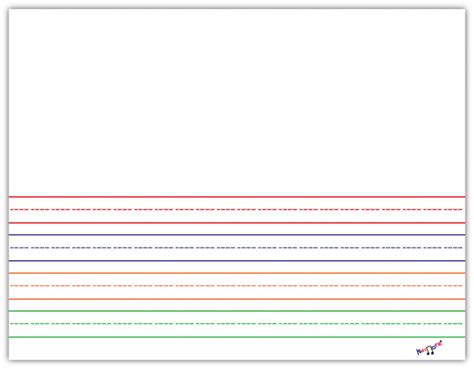 Kindergarten Writing Paper - Landscape (Multi Color) by Kidznote