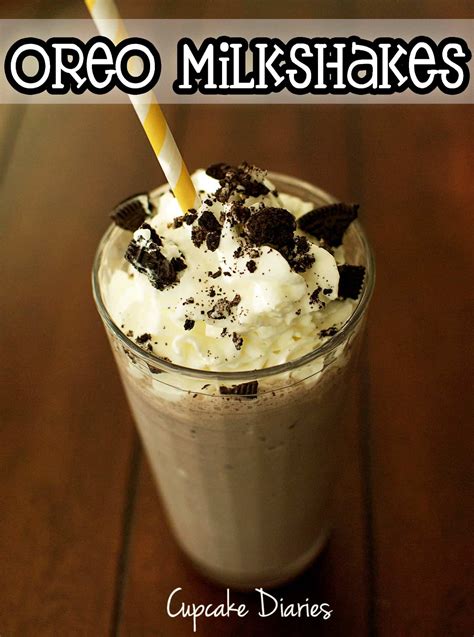 Oreo Milkshakes - Cupcake Diaries