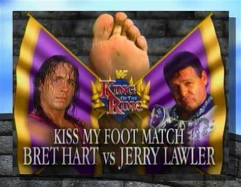 WWF / WWE - King of the Ring 1995 - Bret Hart faced Jerry Lawler in a Kiss My Foot match | Pro ...