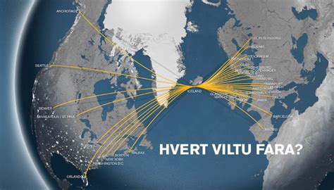 Icelandair route map