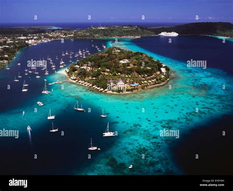 Port Vila Harbour; Port Vila, Efate Island, Vanuatu Stock Photo - Alamy