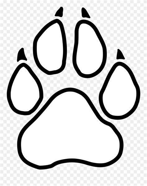 Drawn Panther Paw Clipart (#2721960) - PinClipart