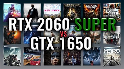 RTX 2060 SUPER vs GTX 1650 Benchmarks | Gaming Tests Review ...