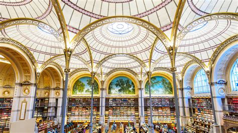 the Bibliothèque Nationale’s mid-19th-century reading room | Architectural Digest