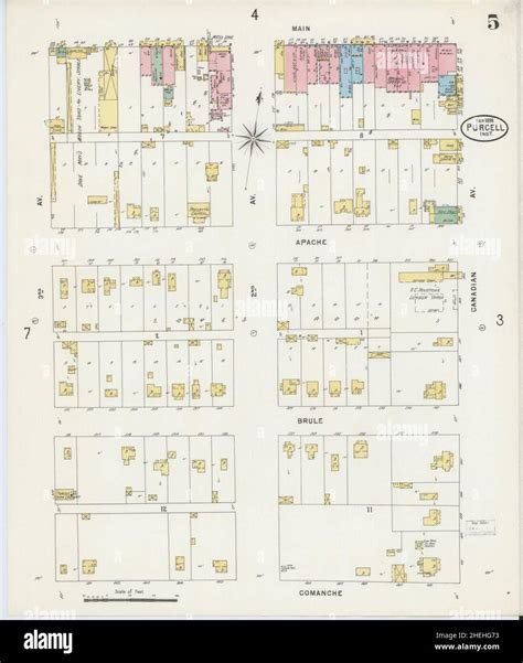 Purcell oklahoma map hi-res stock photography and images - Alamy