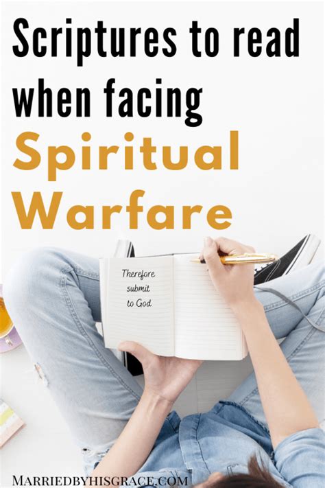 Scriptures you should read when facing Spiritual Warfare. - Married By His Grace