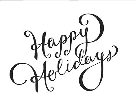 Happy Holidays Lettering on Behance