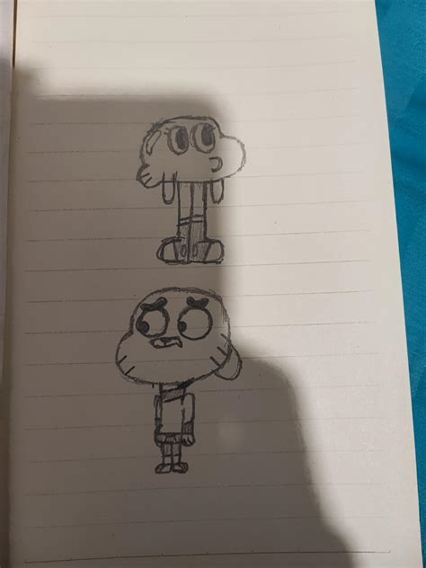 Quick gumball and Darwin sketch : r/gumball