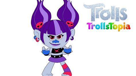 Draw Val Thundershock | Trolls: TrollsTopia - YouTube