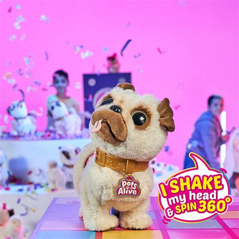 Pets Alive Poppy The Booty Shakin’ Pug – Interactive Dancing Plush Puppy by ZURU Robotic ...