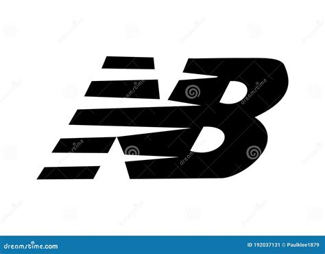 New Balance Logo Vector Illustration on White Background Editorial ...