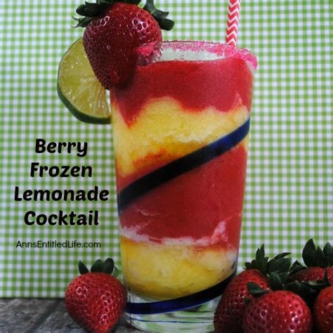 Berry Frozen Lemonade Cocktail