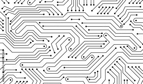 Electronics board. Circuit board electronic hi tech pattern. Vector abstract computer chip ...