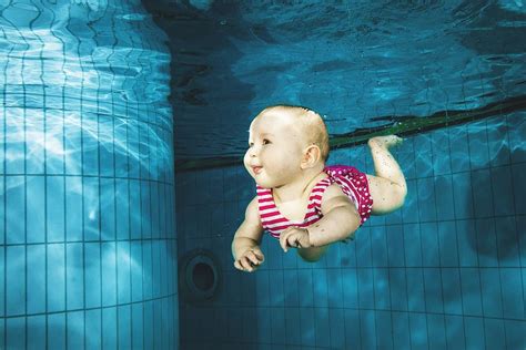 baby, swimming, water, pool, under water, people, child, children, CC0, public domain, royalty ...