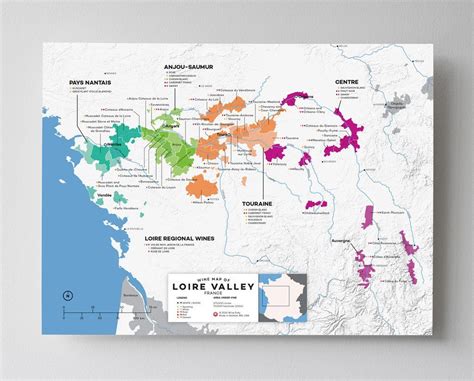 Loire Valley Wine Region Map | France | Wine Posters - Wine Folly | Wine map, Loire valley wine ...