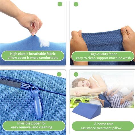 Sleeping Bed Wedge Pillow for Sleep Apnea, Snoring, Side Sleep/ Daybed