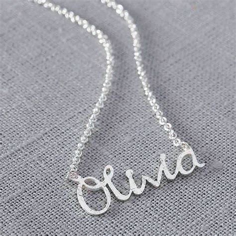personalised handmade silver name necklace by jemima lumley jewellery | notonthehighstreet.com