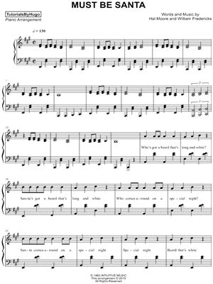 "Must Be Santa" Sheet Music - 3 Arrangements Available Instantly - Musicnotes