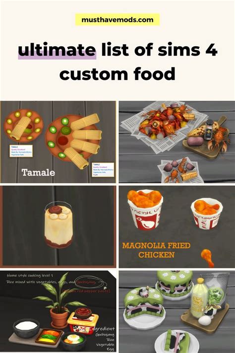 31+ Best Sims 4 Custom Food Recipes (The Absolute Best Sims 4 Food CC) | Sims 4, Sims 4 kitchen ...