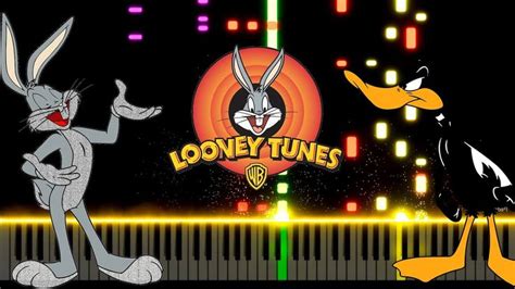 LOONEY TUNES & MERRIE MELODIES THEME Song | Easy Piano Tutorial