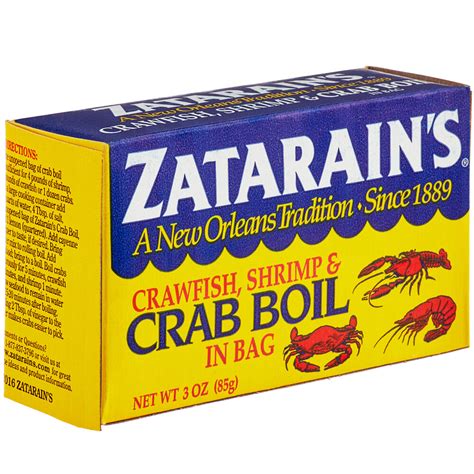 Zatarain's 3 oz. Dry Crab Boil Mix - 6/Case