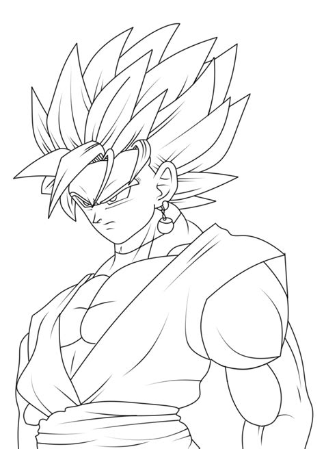 Goku Black Lineart by LINEARTTH on DeviantArt