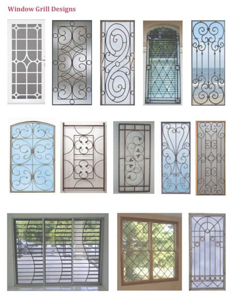 10 Beautiful Window Grill Design Ideas