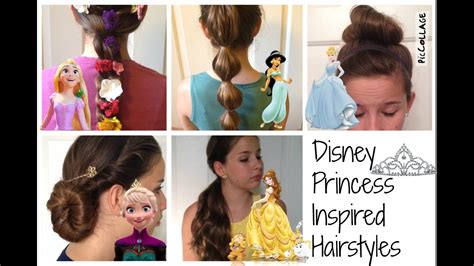 Disney Princess Inspired Hairstyles - YouTube