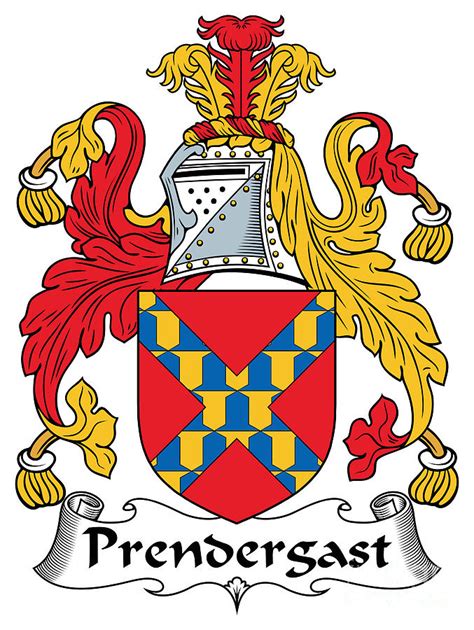 Prendergast Coat of Arms Tipperary Ireland Digital Art by Heraldry