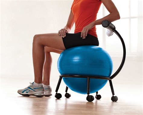 Amazon.com : Gaiam Custom Fit Adjustable Balance Ball Chair : Exercise Balls : Sports & Outdoors ...