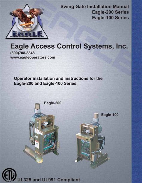 manual - Eagle Access Control Systems, Inc.