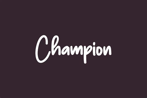 Champion | Fonts Shmonts