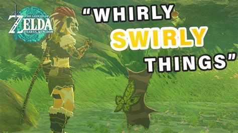 How to do "Whirly Swirly Things" Side Quest Zelda: Tears of the Kingdom - YouTube