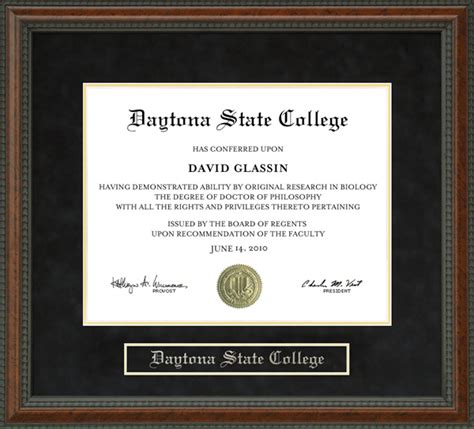 Daytona State College Diploma Frame: Wordyisms